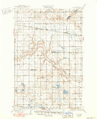 Flora North Dakota Historical topographic map, 1:62500 scale, 15 X 15 Minute, Year 1932