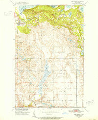 Fort Totten North Dakota Historical topographic map, 1:24000 scale, 7.5 X 7.5 Minute, Year 1951