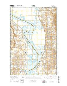 Fort Rice North Dakota Current topographic map, 1:24000 scale, 7.5 X 7.5 Minute, Year 2014