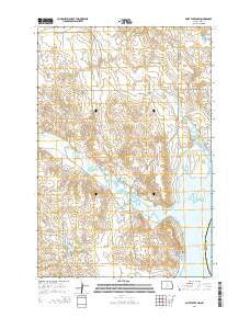 Fort Yates NW North Dakota Current topographic map, 1:24000 scale, 7.5 X 7.5 Minute, Year 2014