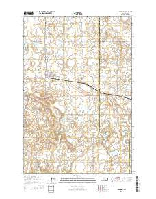 Fredonia North Dakota Current topographic map, 1:24000 scale, 7.5 X 7.5 Minute, Year 2014