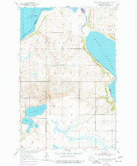 Free Peoples Lake North Dakota Historical topographic map, 1:24000 scale, 7.5 X 7.5 Minute, Year 1951