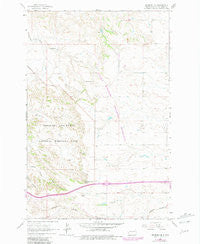 Fryburg NE North Dakota Historical topographic map, 1:24000 scale, 7.5 X 7.5 Minute, Year 1962