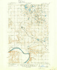 Garrison North Dakota Historical topographic map, 1:62500 scale, 15 X 15 Minute, Year 1922