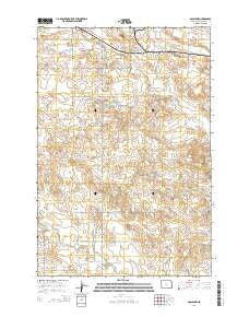Gascoyne North Dakota Current topographic map, 1:24000 scale, 7.5 X 7.5 Minute, Year 2014