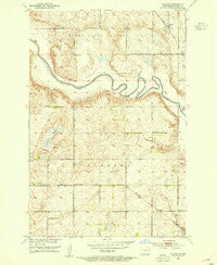 Glover North Dakota Historical topographic map, 1:24000 scale, 7.5 X 7.5 Minute, Year 1952