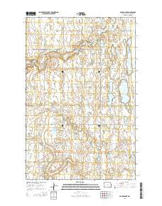 Golden Lake North Dakota Current topographic map, 1:24000 scale, 7.5 X 7.5 Minute, Year 2014