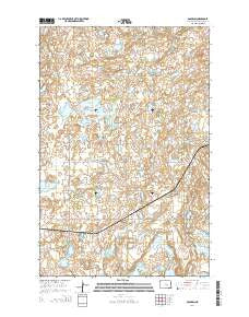 Goldwin North Dakota Current topographic map, 1:24000 scale, 7.5 X 7.5 Minute, Year 2014