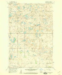 Goldwin SE North Dakota Historical topographic map, 1:24000 scale, 7.5 X 7.5 Minute, Year 1958