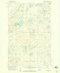 Goldwin SW North Dakota Historical topographic map, 1:24000 scale, 7.5 X 7.5 Minute, Year 1958