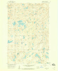 Goldwin North Dakota Historical topographic map, 1:24000 scale, 7.5 X 7.5 Minute, Year 1958