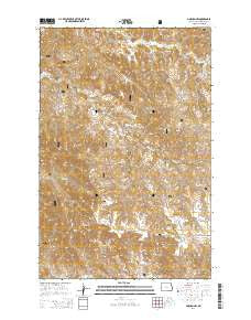 Gorham NW North Dakota Current topographic map, 1:24000 scale, 7.5 X 7.5 Minute, Year 2014