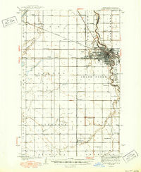 Grand Forks North Dakota Historical topographic map, 1:62500 scale, 15 X 15 Minute, Year 1938