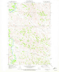Hanks Gully North Dakota Historical topographic map, 1:24000 scale, 7.5 X 7.5 Minute, Year 1970