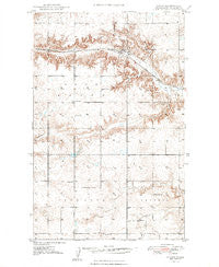 Hanks North Dakota Historical topographic map, 1:24000 scale, 7.5 X 7.5 Minute, Year 1948
