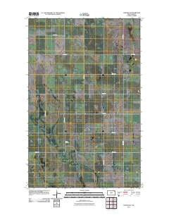 Hannah SE North Dakota Historical topographic map, 1:24000 scale, 7.5 X 7.5 Minute, Year 2011
