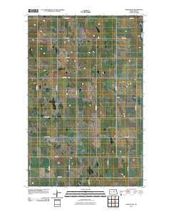 Harlow SW North Dakota Historical topographic map, 1:24000 scale, 7.5 X 7.5 Minute, Year 2011