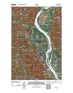 Harmon North Dakota Historical topographic map, 1:24000 scale, 7.5 X 7.5 Minute, Year 2011