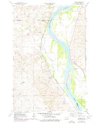 Harmon North Dakota Historical topographic map, 1:24000 scale, 7.5 X 7.5 Minute, Year 1976