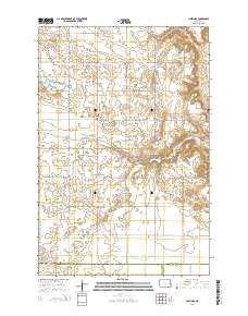 Hastings North Dakota Current topographic map, 1:24000 scale, 7.5 X 7.5 Minute, Year 2014