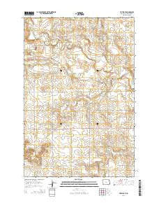 Havelock North Dakota Current topographic map, 1:24000 scale, 7.5 X 7.5 Minute, Year 2014