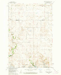 Heart Butte NW North Dakota Historical topographic map, 1:24000 scale, 7.5 X 7.5 Minute, Year 1960