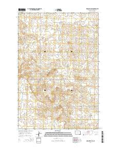 Hirschville SW North Dakota Current topographic map, 1:24000 scale, 7.5 X 7.5 Minute, Year 2014