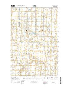 Hope SE North Dakota Current topographic map, 1:24000 scale, 7.5 X 7.5 Minute, Year 2014