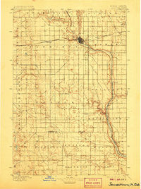 Jamestown North Dakota Historical topographic map, 1:125000 scale, 30 X 30 Minute, Year 1896