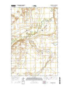 Karlsruhe NE North Dakota Current topographic map, 1:24000 scale, 7.5 X 7.5 Minute, Year 2014