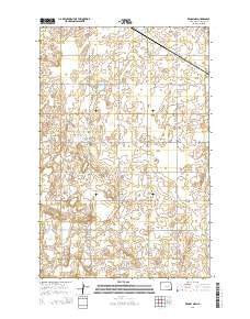 Kensal NW North Dakota Current topographic map, 1:24000 scale, 7.5 X 7.5 Minute, Year 2014