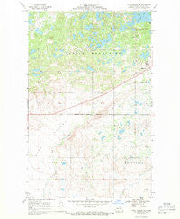 Lake Upsilon SE North Dakota Historical topographic map, 1:24000 scale, 7.5 X 7.5 Minute, Year 1968