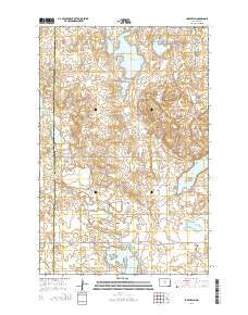 Lake Helen North Dakota Current topographic map, 1:24000 scale, 7.5 X 7.5 Minute, Year 2014