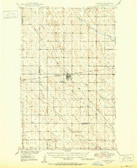 Lansford North Dakota Historical topographic map, 1:62500 scale, 15 X 15 Minute, Year 1950