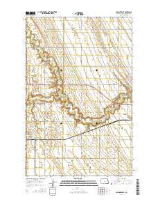 Larimore East North Dakota Current topographic map, 1:24000 scale, 7.5 X 7.5 Minute, Year 2014