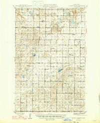 Lincoln Valley North Dakota Historical topographic map, 1:62500 scale, 15 X 15 Minute, Year 1947
