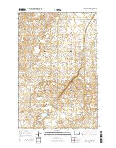 Lincoln Valley SW North Dakota Current topographic map, 1:24000 scale, 7.5 X 7.5 Minute, Year 2014