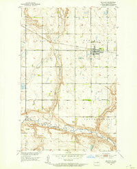 Maddock North Dakota Historical topographic map, 1:24000 scale, 7.5 X 7.5 Minute, Year 1951