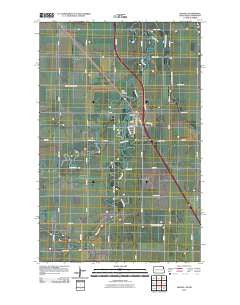 Manvel North Dakota Historical topographic map, 1:24000 scale, 7.5 X 7.5 Minute, Year 2011