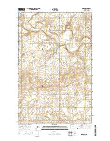 McGregor North Dakota Current topographic map, 1:24000 scale, 7.5 X 7.5 Minute, Year 2014