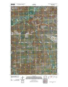 Medicine Butte NE North Dakota Historical topographic map, 1:24000 scale, 7.5 X 7.5 Minute, Year 2011
