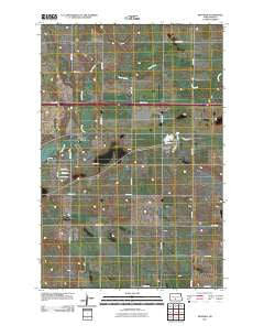 Menoken North Dakota Historical topographic map, 1:24000 scale, 7.5 X 7.5 Minute, Year 2011