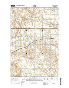 Menoken North Dakota Current topographic map, 1:24000 scale, 7.5 X 7.5 Minute, Year 2014