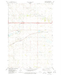 Menoken North Dakota Historical topographic map, 1:24000 scale, 7.5 X 7.5 Minute, Year 1975