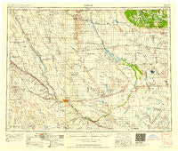 Minot North Dakota Historical topographic map, 1:250000 scale, 1 X 2 Degree, Year 1958