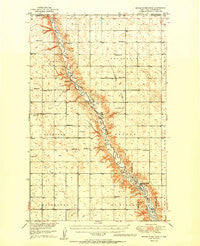Mouse River Park North Dakota Historical topographic map, 1:62500 scale, 15 X 15 Minute, Year 1950