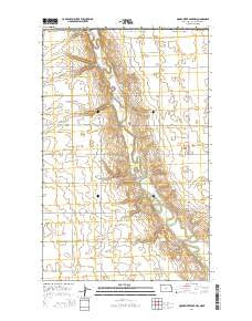 Mouse River Park NW North Dakota Current topographic map, 1:24000 scale, 7.5 X 7.5 Minute, Year 2014