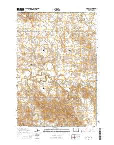 Nason Hill North Dakota Current topographic map, 1:24000 scale, 7.5 X 7.5 Minute, Year 2014