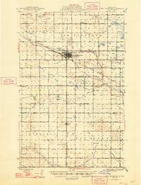 New Rockford North Dakota Historical topographic map, 1:62500 scale, 15 X 15 Minute, Year 1948