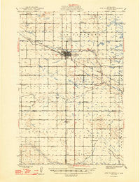New Rockford North Dakota Historical topographic map, 1:62500 scale, 15 X 15 Minute, Year 1948